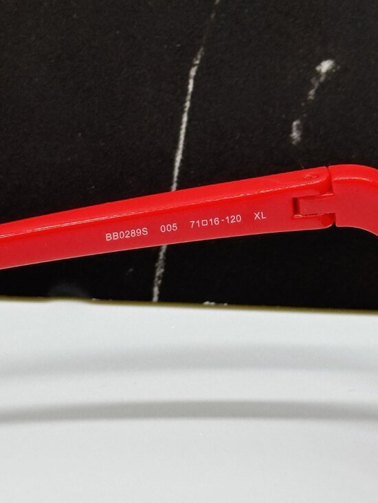 NEW BALENCIAGA BB0289S 005 RED GEOMETRIC UNISEX SUNGLASSES BALENCIAGA EYEWEAR main image 7